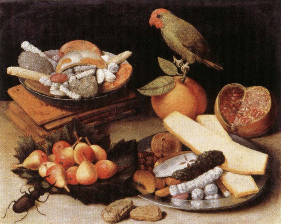 FLEGEL, Georg Still Life with Parrot